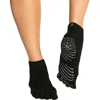 Gaiam YOGA SOCKEN GREY GRIPPY YOGA SOCKS (SMALL/MEDIUM)