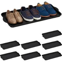 Relaxdays 8 x XL Schuhablage Schwarz