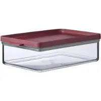 Mepal Vorratsdose Frühstück omnia, 1200 ml, Praktisch stapelbare Aufbewahrungsdose, Farbe: bordeaux, Nordic berry