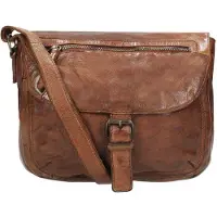 Bear design Handtasche Damen Tasche Leder Schultertasche Cow Lavato cognac CL32609-cognac