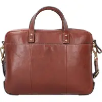Fossil Henkeltasche Laptoptasche mit Laptopfach Haskell Brief Cognac braun