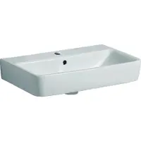 Geberit Waschtisch RENOVA COMPACT 600x370mm m HL mit Überlauf weiß KT