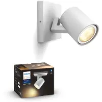 Philips Hue White ambience Runner Einzelspot weiß Erweiterung, Intelligente Wandleuchte, Bluetooth/Zigbee, Weiß, LED, Metall, GU10
