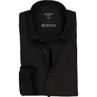 Olymp Luxor Jersey Stretch Hemd 24/Seven Schwarz