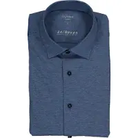 Olymp Langarmhemd "Luxor 24/Seven modern fit Jerseyshirt" mit geruchshemmenden Materialeigenschaften