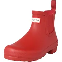 Hunter Gummischuhe Original Chelsea Damen Military Red-Schuhgröße 37