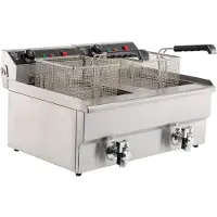 CombiSteel Elektro Tischfriteuse 2X8 L