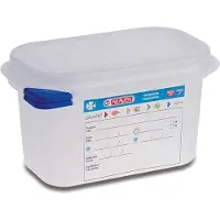 Multi Beholder lufttaet L17.6xB10.8xH10cm 1/9GN 1ltr polypropylen låg klar,1 stk