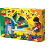 SES Creative 00941 Hämmerchen Tick - Klassisches Nagelspiel für Kinder, Mit Korkplatte und bunten Formen ab 3 Jahren, 3 Jahr(e), Holz, Mehrfarbig