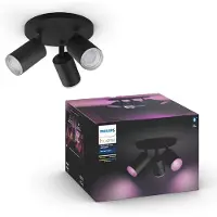 Philips Hue Fugato Aufbauspot White & Color - Schwarz - 3 Spots