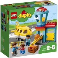 LEGO 10871 DUPLO Flughafen, Bauset mit Flugzeug für Kinder ab 2 Jahre