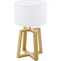 Eglo 97516, Weiß, Holz, Wohnzimmer, Stahl, Holz, II, E27, 1 Glühbirne(n)