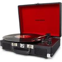 Crosley Cruiser Deluxe Portable Turntable mit Bluetooth Out schwarz