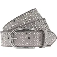 B.belt Tini Silver Leather Belt