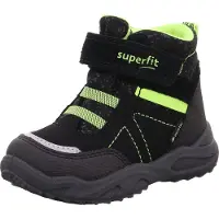 Superfit Kinderschuhe Burschen Stiefel Klett Winterstiefel Schwarz Freizeit, Schuhgröße:22 EU