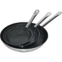 CombiSteel Bratpfanne aus Edelstahl und Tevlon Ø280