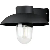 Konstsmide Mani Wandleuchte schwarz lackiertes Aluminium, klares Glas, Hand EU 415-750
