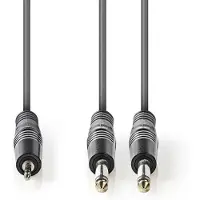 Nedis Audiokabel, Stereo, 2 x 6 mm, Stecker 3,5 mm, Mac