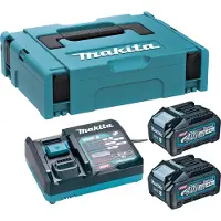 Makita XGT, Batterie- & Ladegerät-Set, Lithium-Ion (Li-Ion), 4 Ah, 40 V, , Schwarz