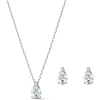 Swarovski Attract Pear Set aus Halskette und Ohrsteckern