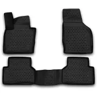 Novline Passgenaue Premium 3D Gummimatten Fussmatten passend für Audi Q3, Mk1 restyling, 2014-2018,4 TLG.