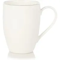 Villeroy & Boch Becher "Becher mit Henkel Anmut Platinum No. 1 300 ml weiß", weiß, 1 tlg., Porzellan, Trinkgefäße, Becher