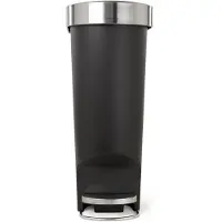Simplehuman CW1390, 40 l, Oval, Kunststoff, Schwarz, Terrasse, 5 Jahr(e)