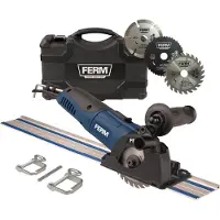 Ferm Präzisions-Tauchsägeset - CSM1043 S - 500W - Ø85mm - 6500 RPM - Inkl. 3 Sägeblätter & Vakuumadapter