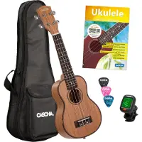 Cascha HH 2027 Premium Sopran Ukulele Natural