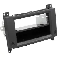 ACV Radio-Einbaurahmen Mercedes 2 DIN black/rubber-touch