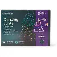 Kaemingk Lumineo LED Lichterkette Dancing Lights 100 LED bunt 9,9m grün außen