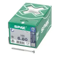 Spax Senkkopf, T-Star Plus, Teilgewinde 6,0 x 80 mm, 100 Stück