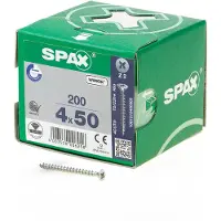 Spax Senkkopf, Kreuzschlitz Z, Vollgewinde 4,0 x 50 mm, 200 Stück