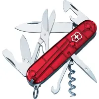 Victorinox Taschenmesser Climber Transparant Red