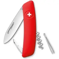 Swiza Taschenmesserblister D01 95 x 27 mm Edelstahl silber/rot