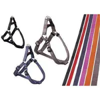 Karlie Art Sportiv Plus Step and Go - Hundegeschirre - S - Nylon - Grau - 25-45x1,5 cm