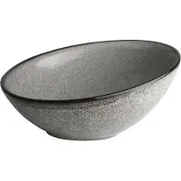 Olympia 6 Stück Mineral schräge Schüsseln 13,5cm. Schräger Rand für einen natürlichen Look