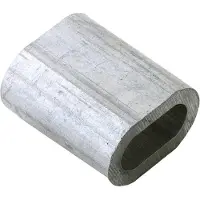 Dulimex Pressklemmen Quetschhülsen 3,1 mm, zylindrische Pressklemme Länge 11 Aluminium