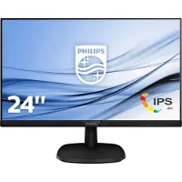 Philips V Line Full-HD-LCD-Monitor 243V7QDAB/00, 60,5 cm (23.8"), 1920 x 1080 Pixel, Full HD, LED, 4 ms, Schwarz