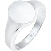 KUZZOI Ring Basic Cool Siegelring Herren Matt 925 Silber Kuzzoi Silber