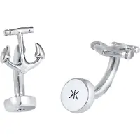 KUZZOI Manschettenknopf Anker Symbol Maritim Edel 925 Silber Kuzzoi Silber