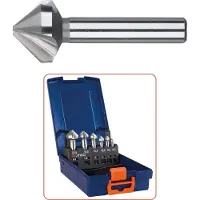 Rotec Verzinkfr.Set '400', Din335-C, 6-Dlg, M3-M10, Ø6,3-20,5 Abs