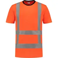 Tricorp 103005FluororangeL T-Shirt RWS Birdseye