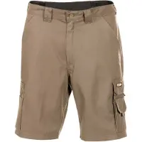 Dassy Arbeitsshorts BARI - Kurze Handwerkerhose - Mischgewebe - Dreifachnähte khaki 52