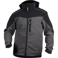 Dassy Jakarta zweifarbige Softshell-Jacke für Herren - zementgrau/schwarz - S