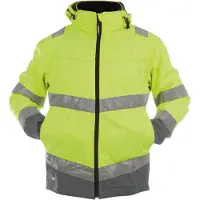 Dassy Malaga Warnschutz Softshell-Arbeitsjacke - neongelb/zementgrau - XL