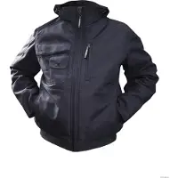 Dassy Canvas Winterjacke Austin nachtblau/schwarz Gr. S