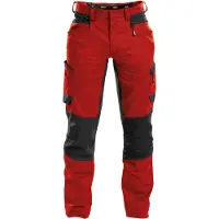 Dassy Helix Arbeitshose mit Stretch, rot/schwarz, Schrittlänge Standard, Größe 56 - rot/schwarz - 56