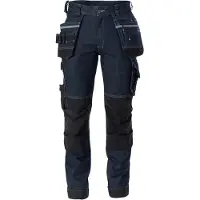 Dassy Melbourne Stretch-Arbeitsjeans, Slim Fit, Holstertaschen jeansblau/schwarz 52 STANDARD