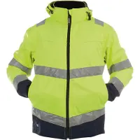 Dassy Warnschutz Softshelljacke Malaga 300329 Gr. M neongelb/dunkelblau